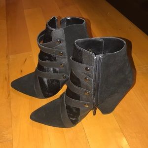 Steve Madden Real Fur Black Boots